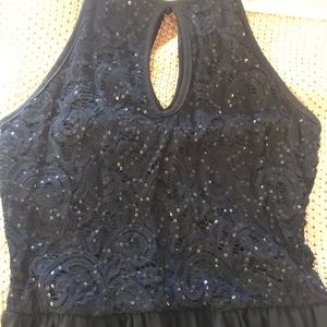 Black Sequin Formal Dress